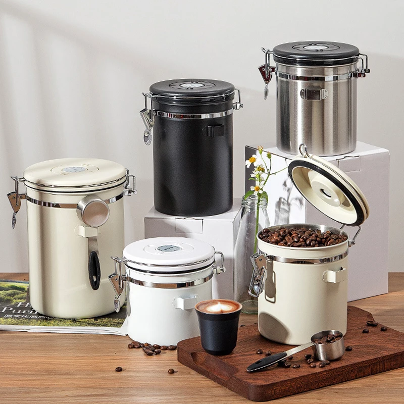 Food Storage In Stainless Steel - 304 스테인리스 스틸 밀폐 뚜껑 커피