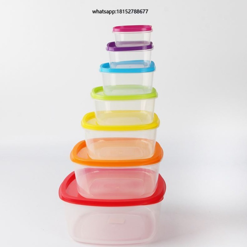 Food Storage Plastic - 레인보우 7종 플라스틱 식품 보관 용기