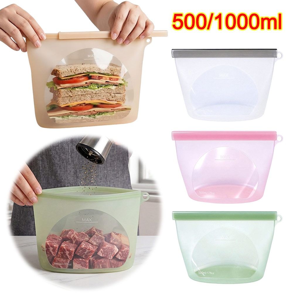 Food Storage Zipper - 실리콘 식품 보존 백 방습 신선도