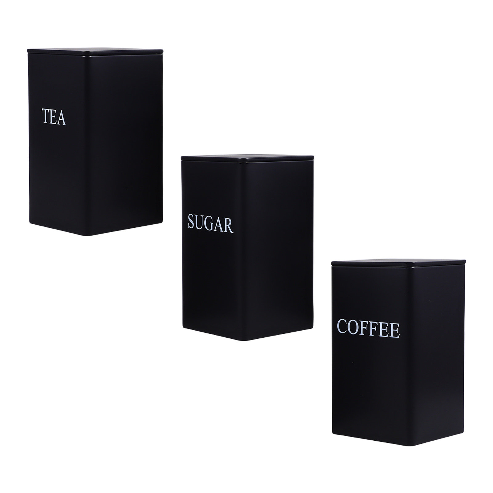 Food Storage Jars & Containers - 3개 세트 주방용 보관 용기, 금속