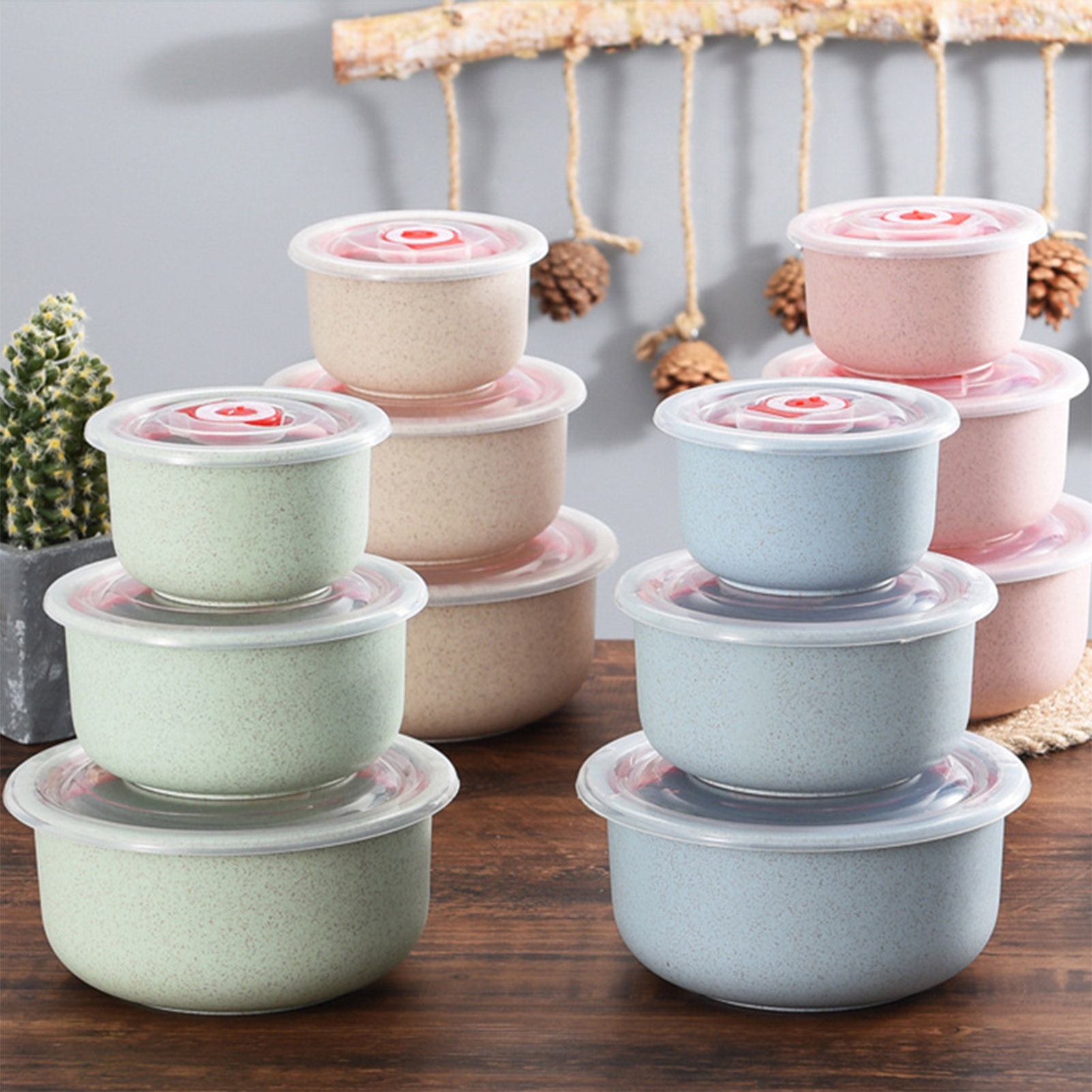 Food Storage Prep Containers - 3개 세트 음식 보관 용기 도시락