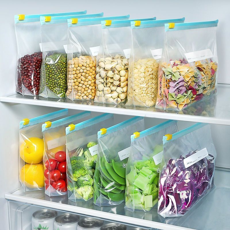 Food Storage Zipper - 100개 슬라이더 갤런 식품 보관 냉동백