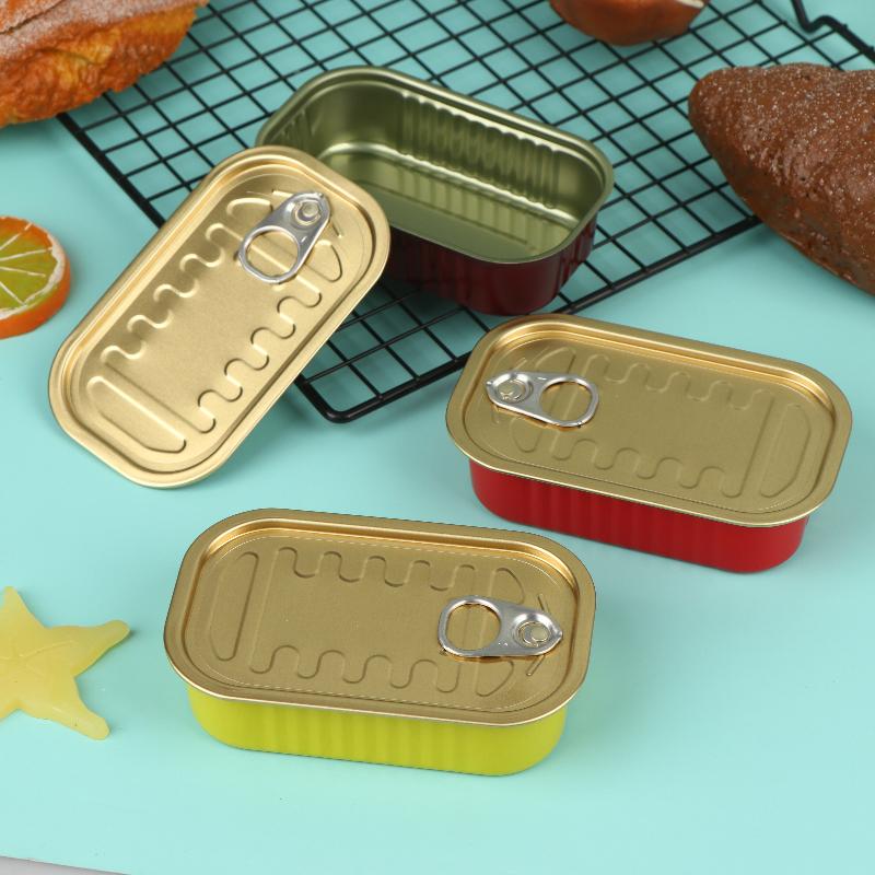 Food Storage Boxes - 2개입 미니 틴 박스, 풀링 뚜껑이