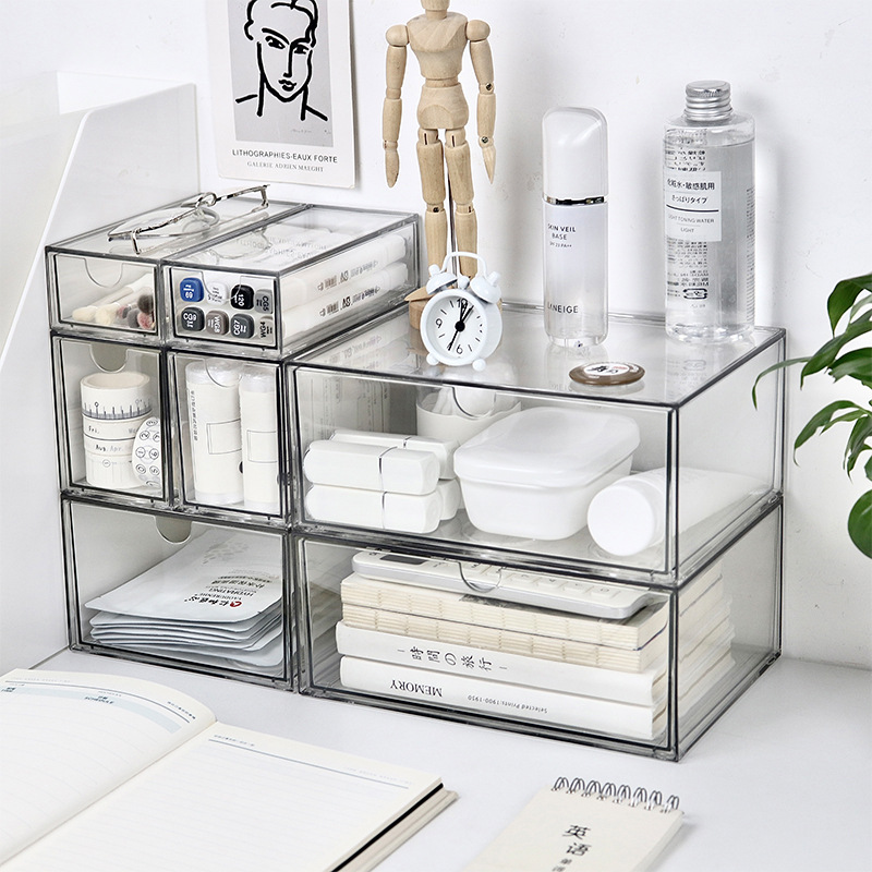 Stackable Pantry Bin - 투명 플라스틱 서랍 보관함, 정리함 디스플레이