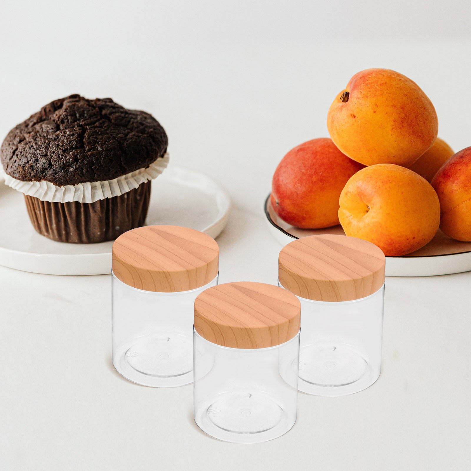 Food Storage Jars & Containers - 6개 세트 주방용 밀폐 용기, 투명