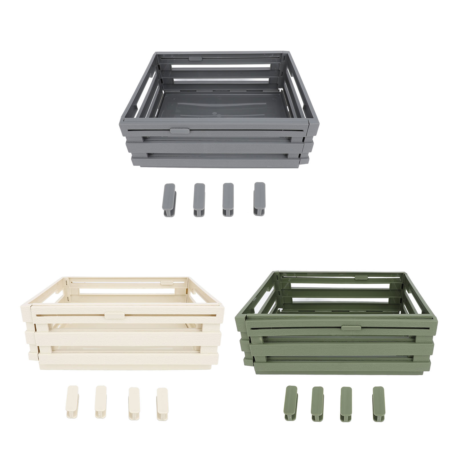 Stackable Pantry Bin - 접이식 수납 상자 쌓을 수 있는