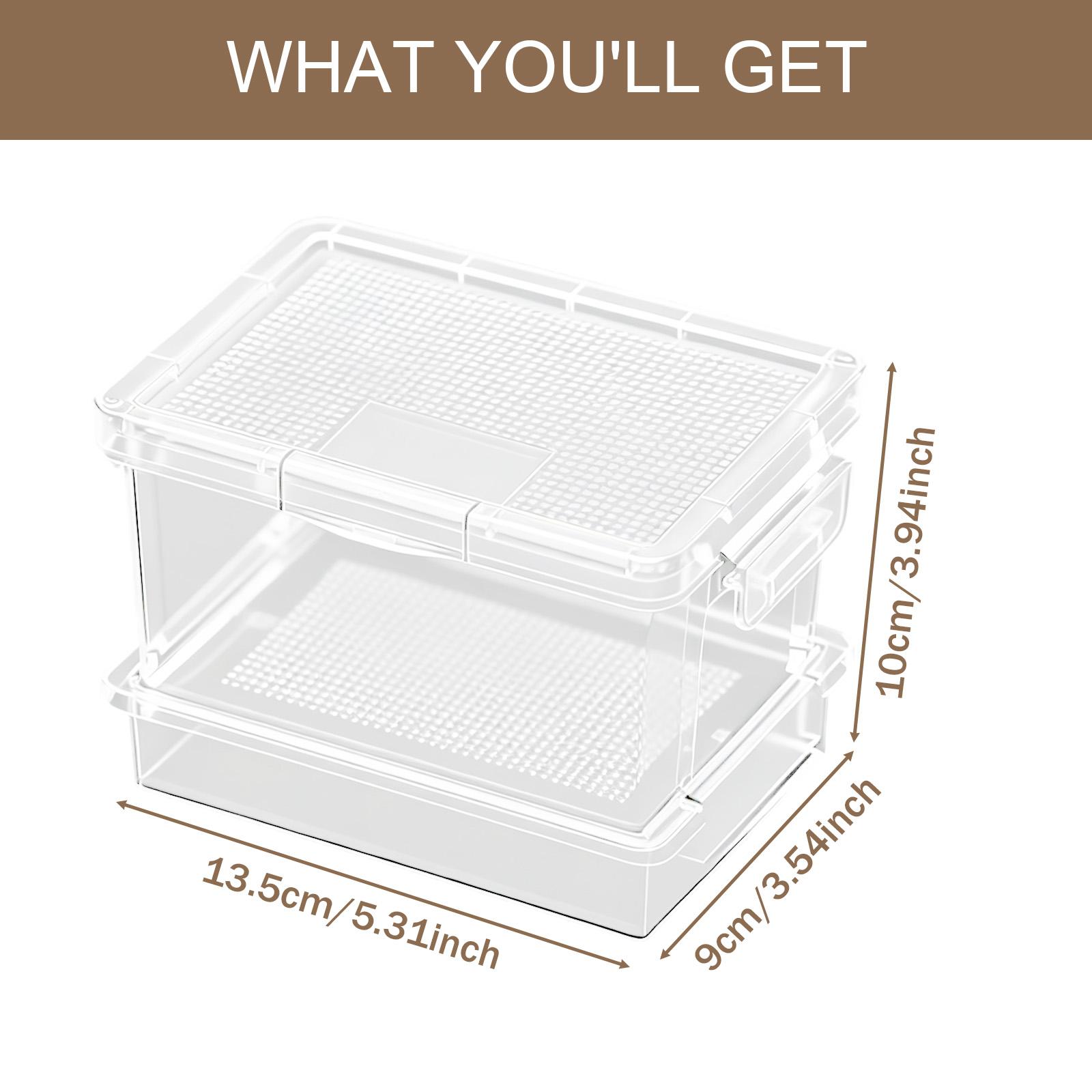Food Storage Plastic - 플라스틱 거북이 사료통, 파충류 사육 상자,