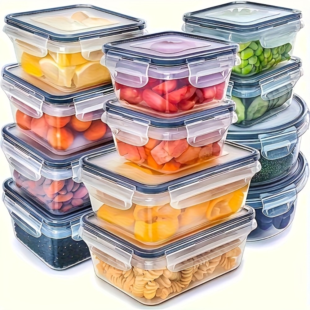 Food Storage Prep Containers - 1PC 밀폐형 식품 보관 용기(뚜껑 포함),