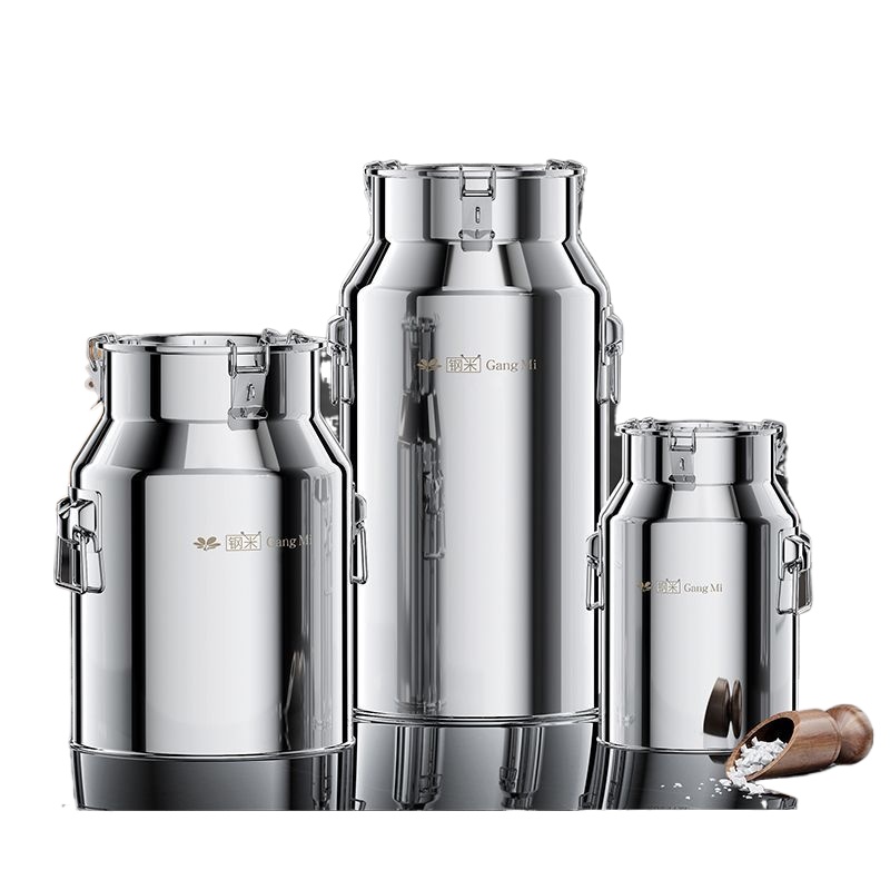 Food Storage In Stainless Steel - 스테인리스 스틸 식품 등급 밀폐형 우유
