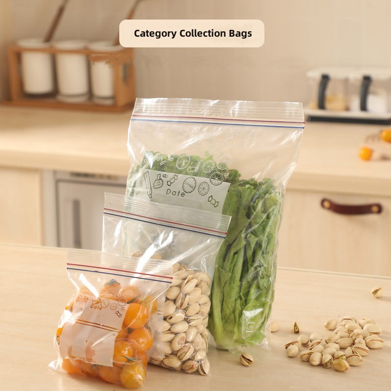 재사용 가능한 지퍼락 백 식품 등급 투명 보관 백 냉장 - Food Storage With Lock 리뷰 및 가격