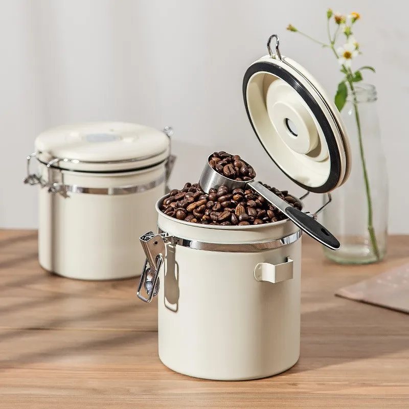 304 스테인리스 스틸 밀폐 뚜껑 커피 원두 진공 밀폐 - Food Storage In Stainless Steel 리뷰 및 가격