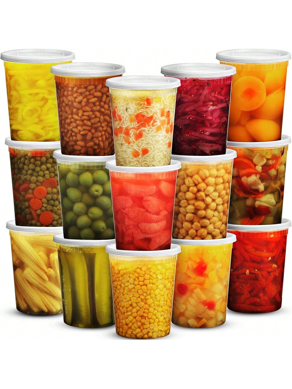 뚜껑이 있는 플라스틱 델리 용기, 식품 보관 용기, 뚜 - Food Storage Prep Containers 리뷰 및 가격