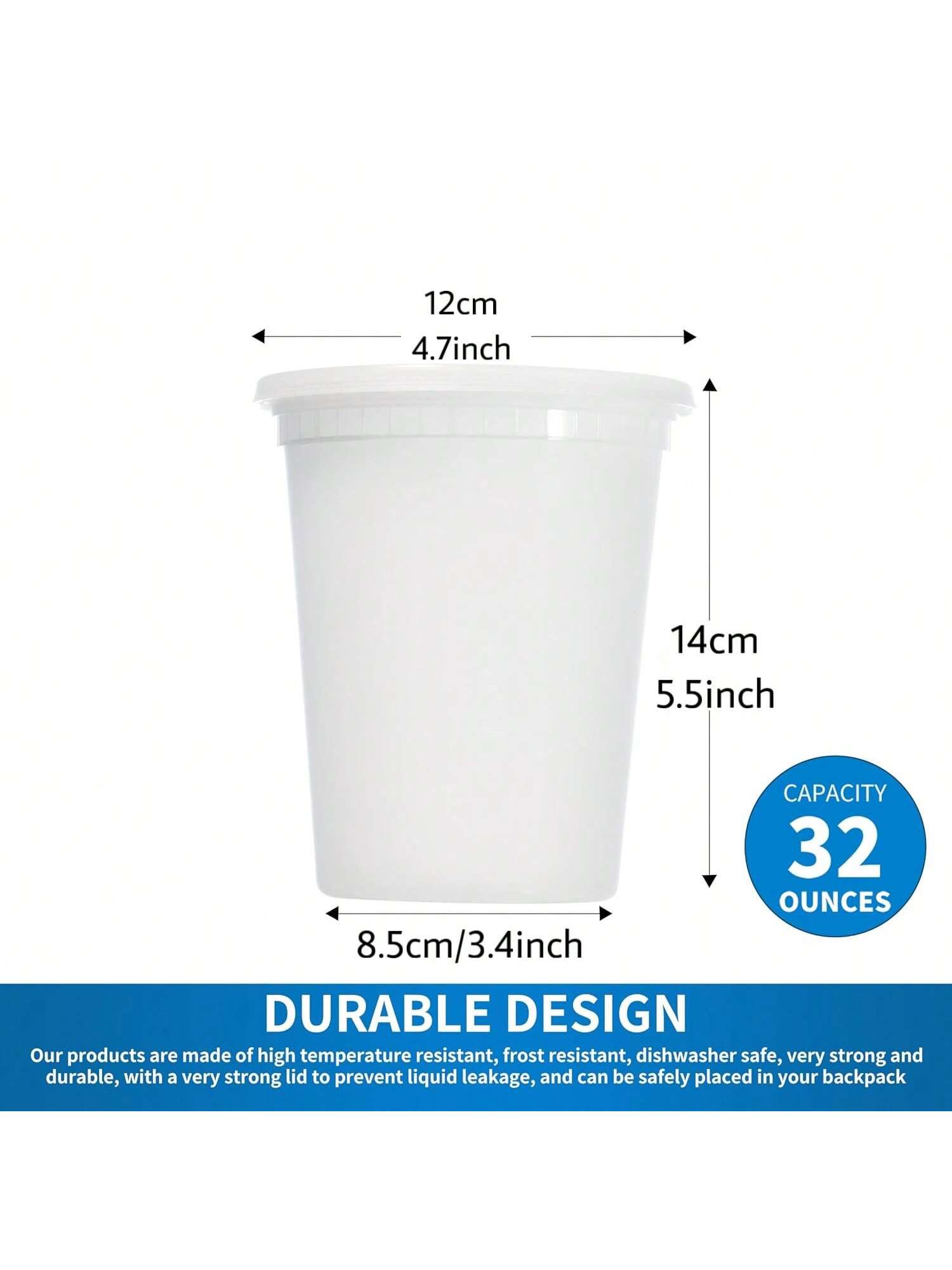 뚜껑이 있는 플라스틱 델리 용기, 식품 보관 용기, 뚜 - Food Storage Prep Containers 리뷰 및 가격
