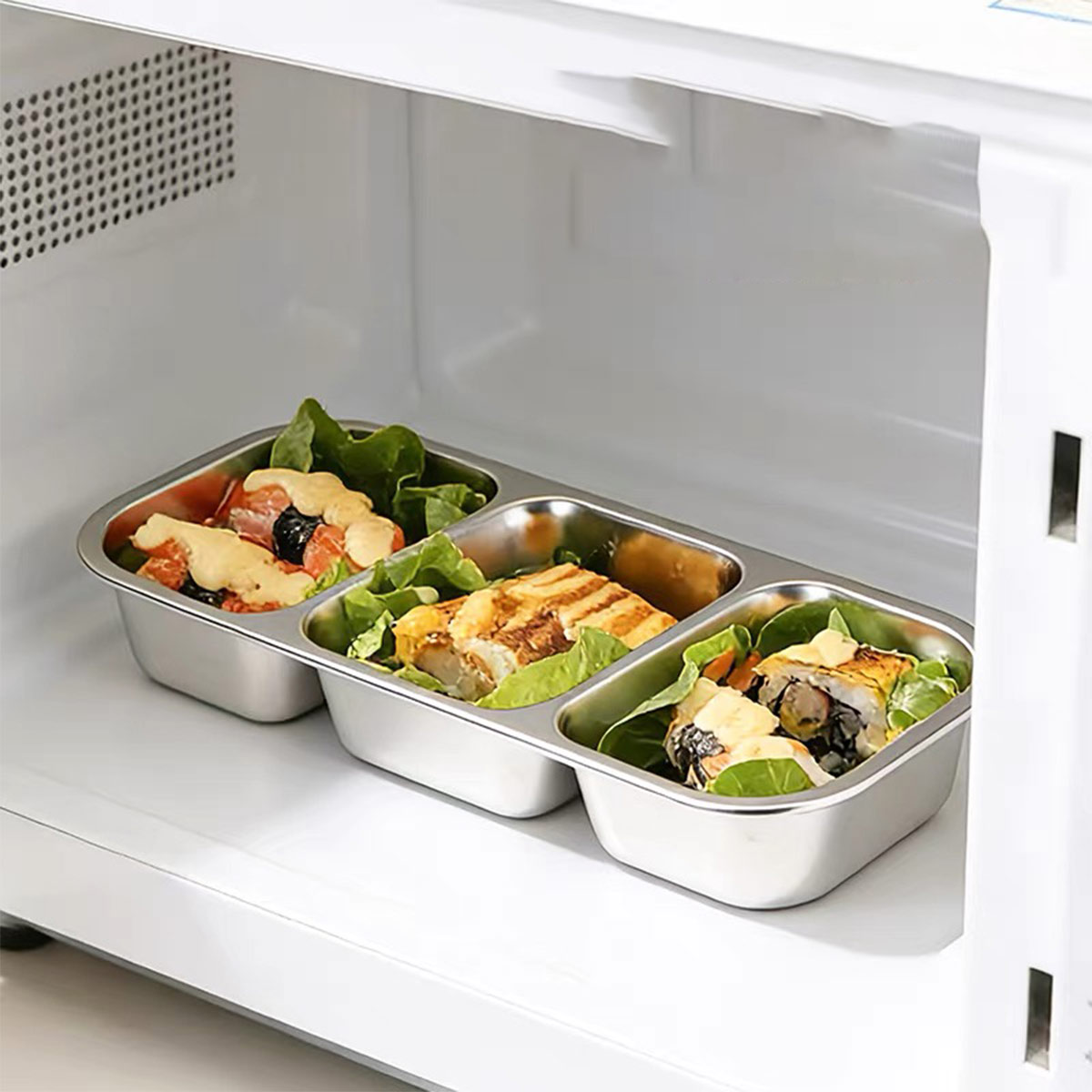 스테인리스 스틸 뚜껑 있는 식품 보관 용기, 식품 등급 - Food Storage In Stainless Steel 리뷰 및 가격