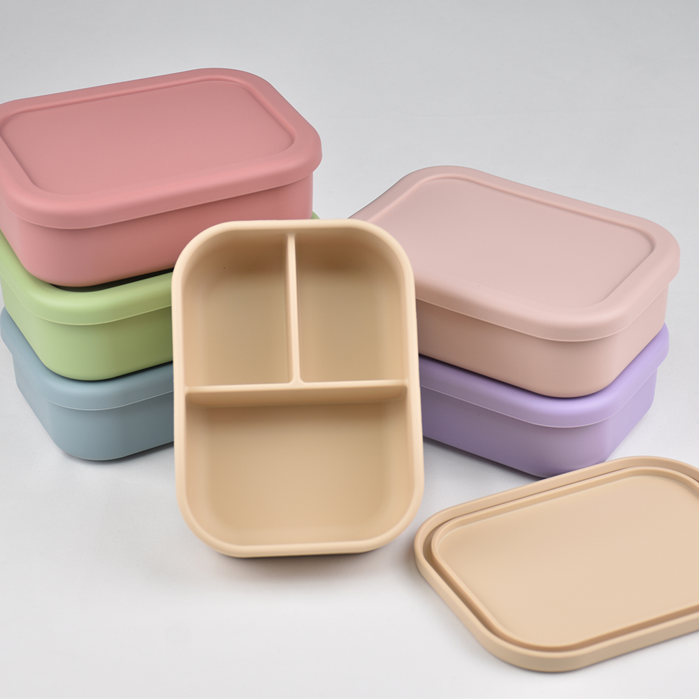 3칸 식품 등급 실리콘 벤토 도시락 - 누출 방지, 전 - Food Storage Prep Containers 리뷰 및 가격