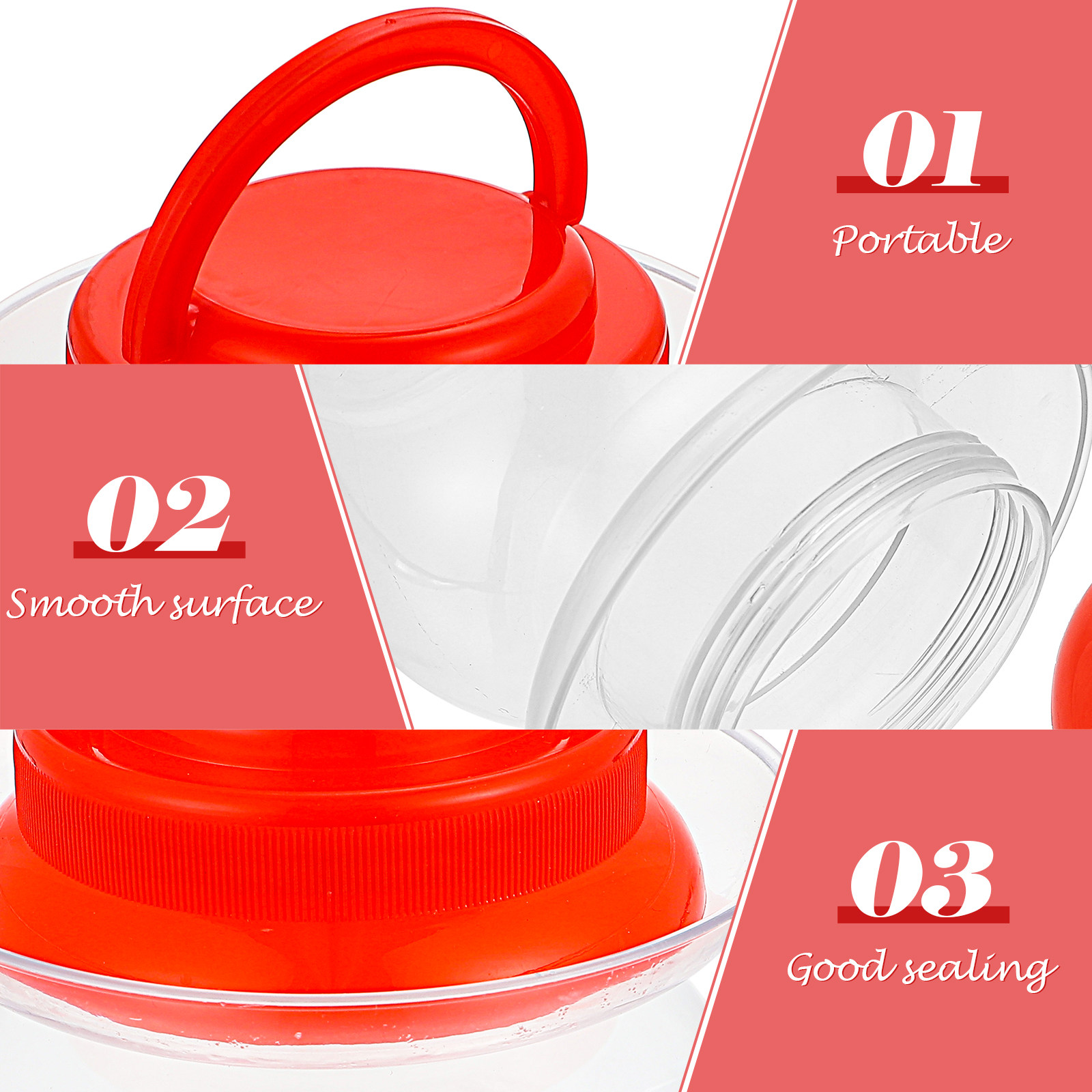 2개 세트, 플라스틱 밀폐 용기, 가정용, 주방용, 투 - Food Storage Jars & Containers 리뷰 및 가격