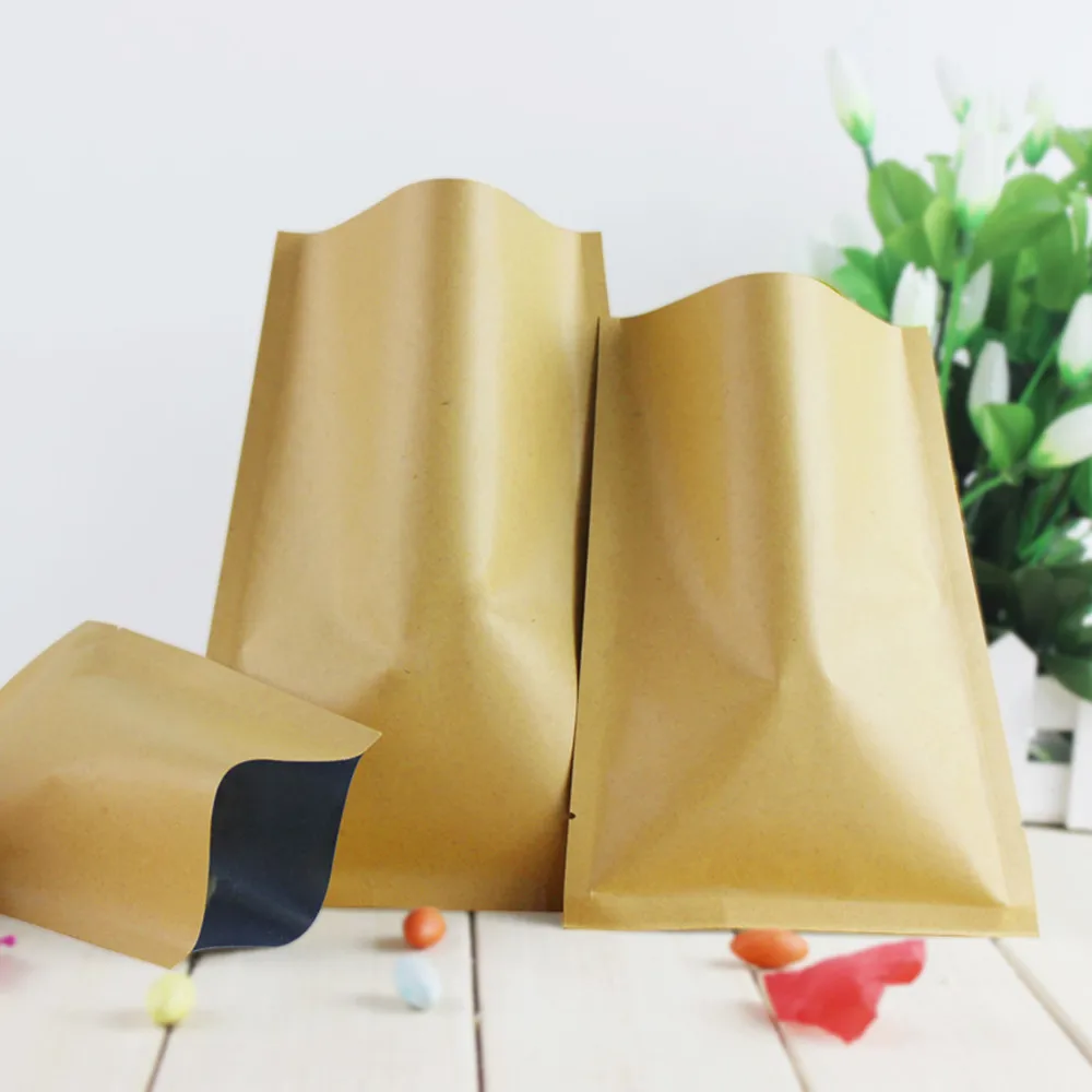 8*12cm 오픈 탑 브라운 크래프트 종이 알루미늄 호 - Food Storage In Mylar Bags 리뷰 및 가격
