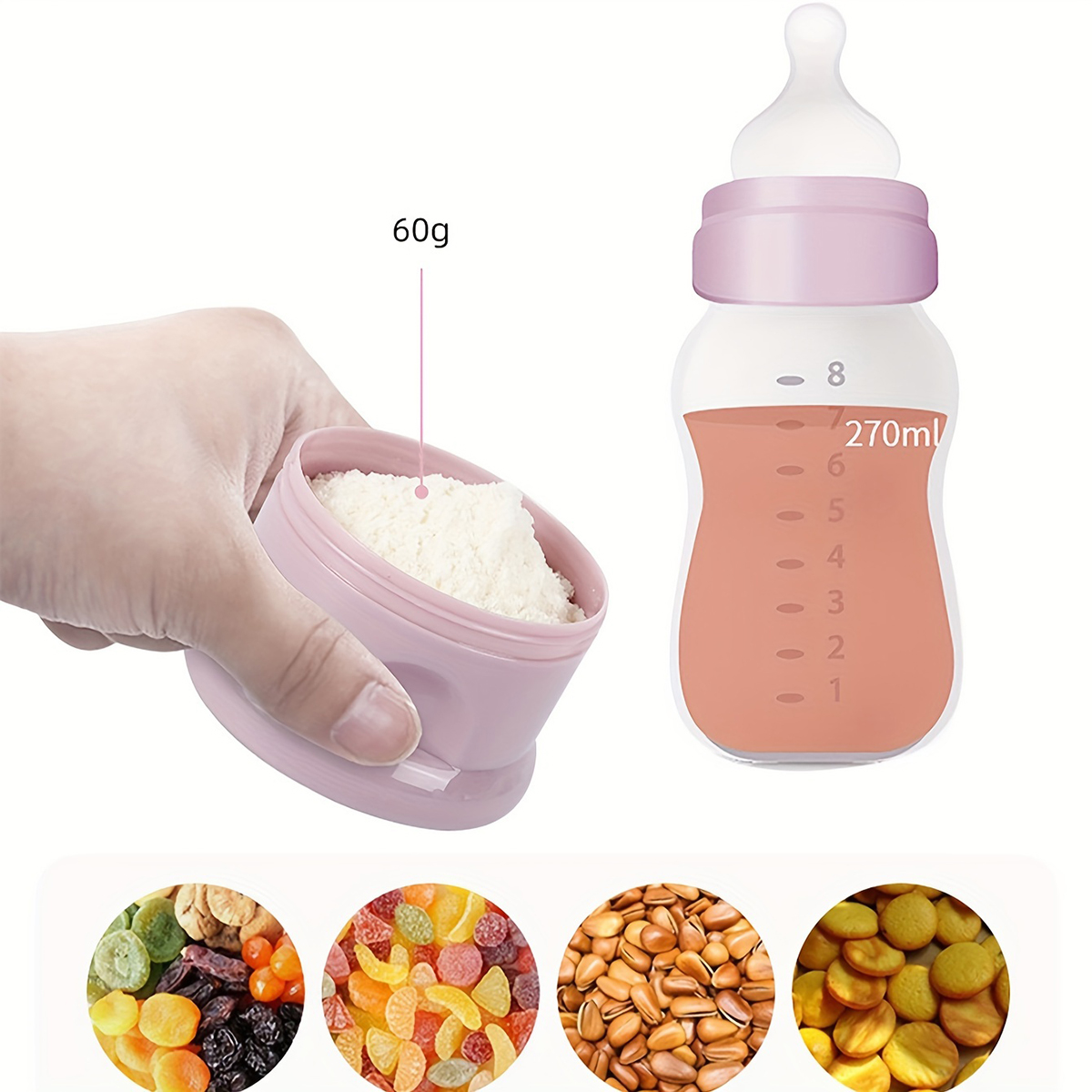 스트랩이 있는 대용량 아기 분유 용기, 분유 디스펜서, - Xxl Food Storage Container 리뷰 및 가격