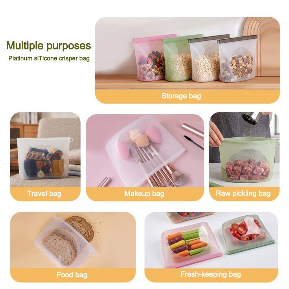 실리콘 식품 보존 백 방습 재사용 가능 식품 포장 백  - Food Storage Zipper 리뷰 및 가격