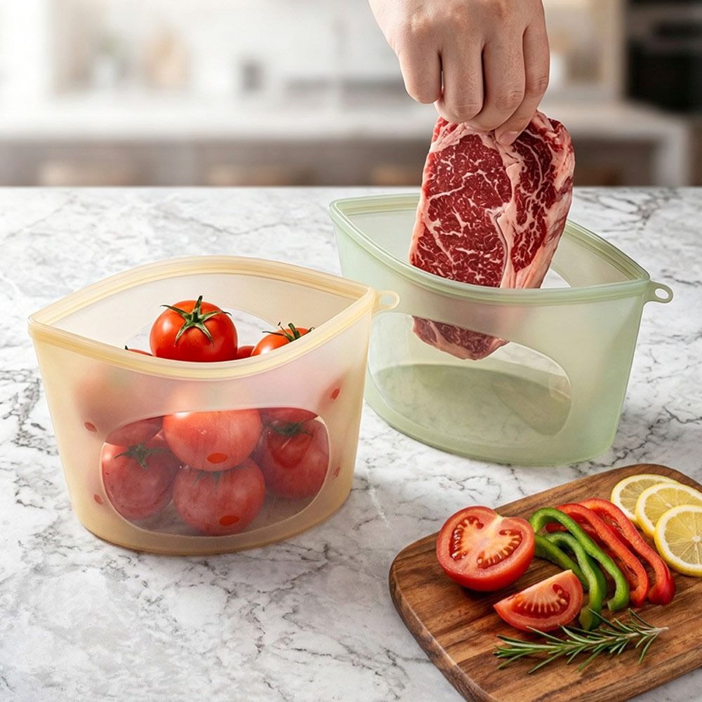 실리콘 식품 보존 백 방습 재사용 가능 식품 포장 백  - Food Storage Zipper 리뷰 및 가격