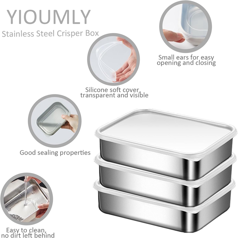 스테인리스 스틸 식품 보관 용기, 식품 보관 도시락 용 - Food Storage Boxes 리뷰 및 가격