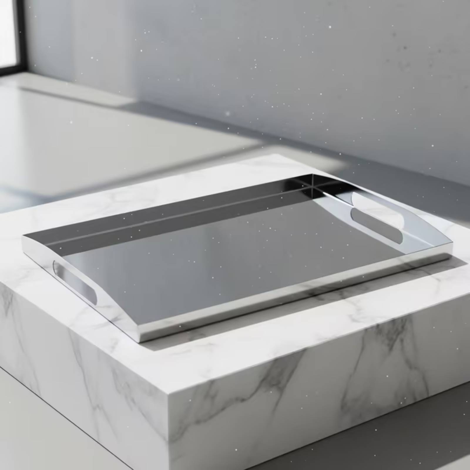스테인리스 스틸 트레이 손잡이가 있는 실버 트레이, 화 - Food Storage In Stainless Steel 리뷰 및 가격