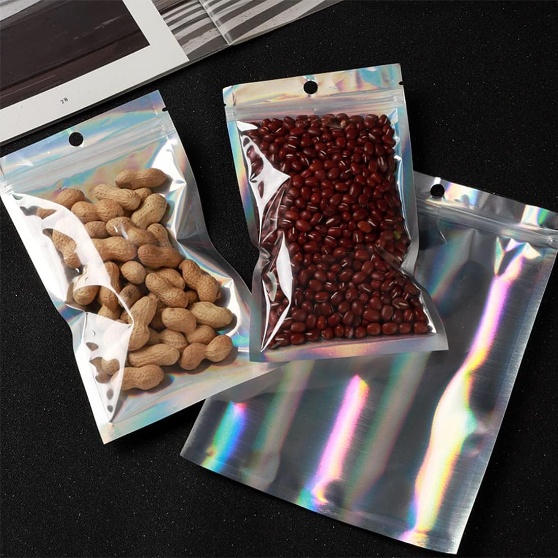 플라스틱 홀로그램 캔디 식품 파우치, 레이저 밀봉 가방 - Food Storage With Lock 리뷰 및 가격