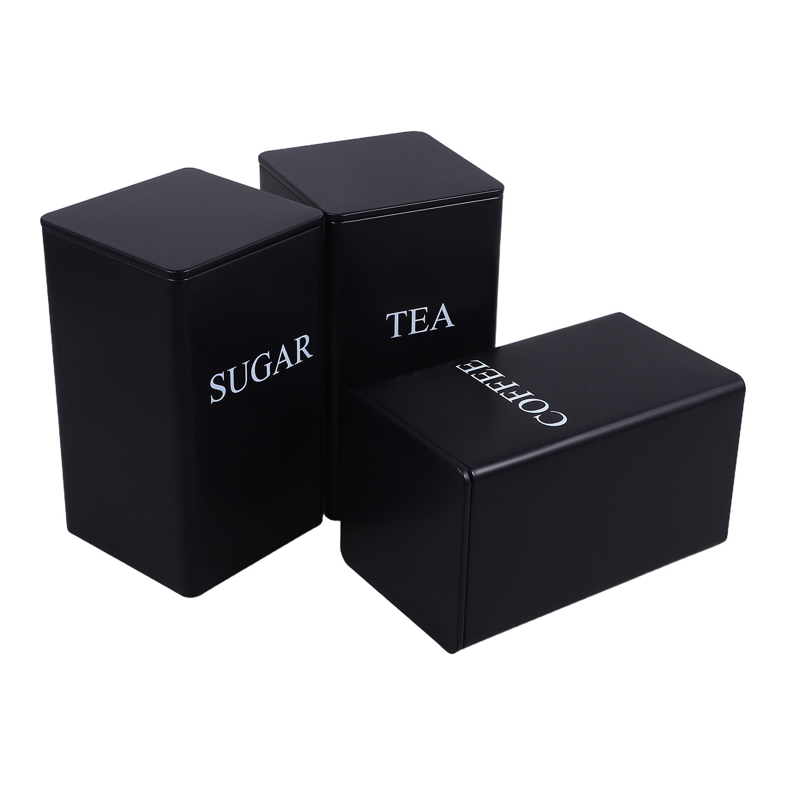 3개 세트 주방용 보관 용기, 금속 사각형 디자인, 커 - Food Storage Jars & Containers 리뷰 및 가격
