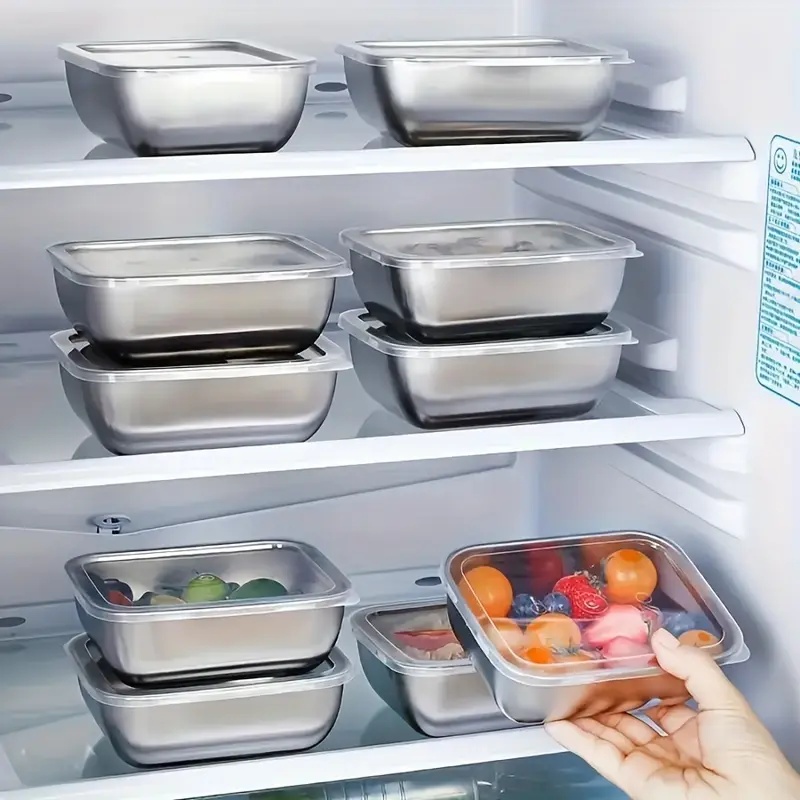 5종 스테인리스 스틸 식품 보관 용기, 냉장고, 도시락 - Food Storage Prep Containers 리뷰 및 가격
