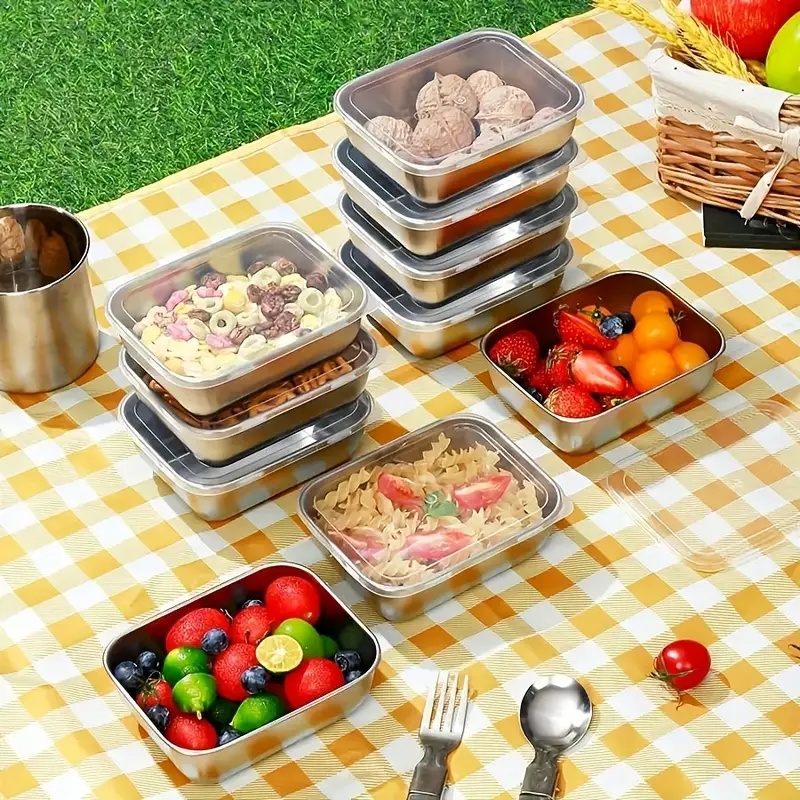 5종 스테인리스 스틸 식품 보관 용기, 냉장고, 도시락 - Food Storage Prep Containers 리뷰 및 가격