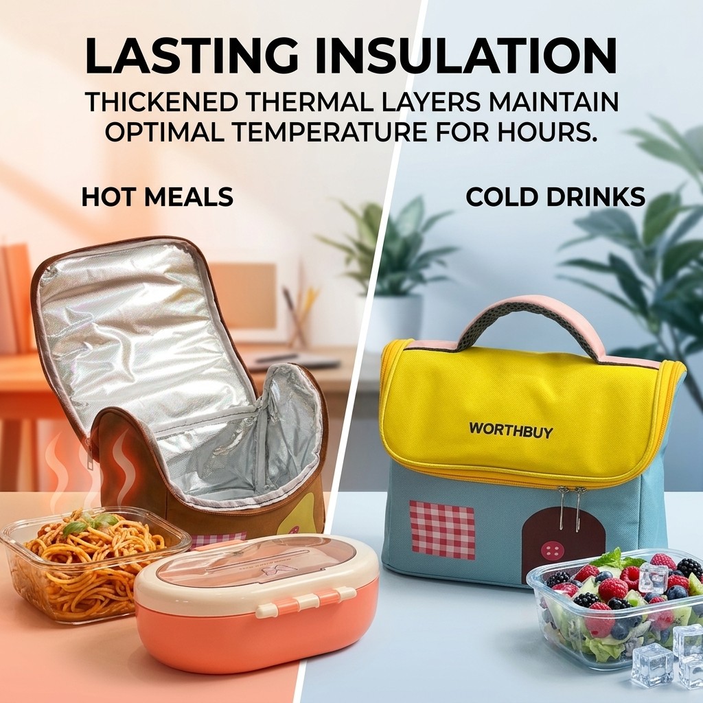 옥스포드 보온 도시락 가방, 지퍼형 대용량 식품 보관용 - Food Storage Zipper 리뷰 및 가격