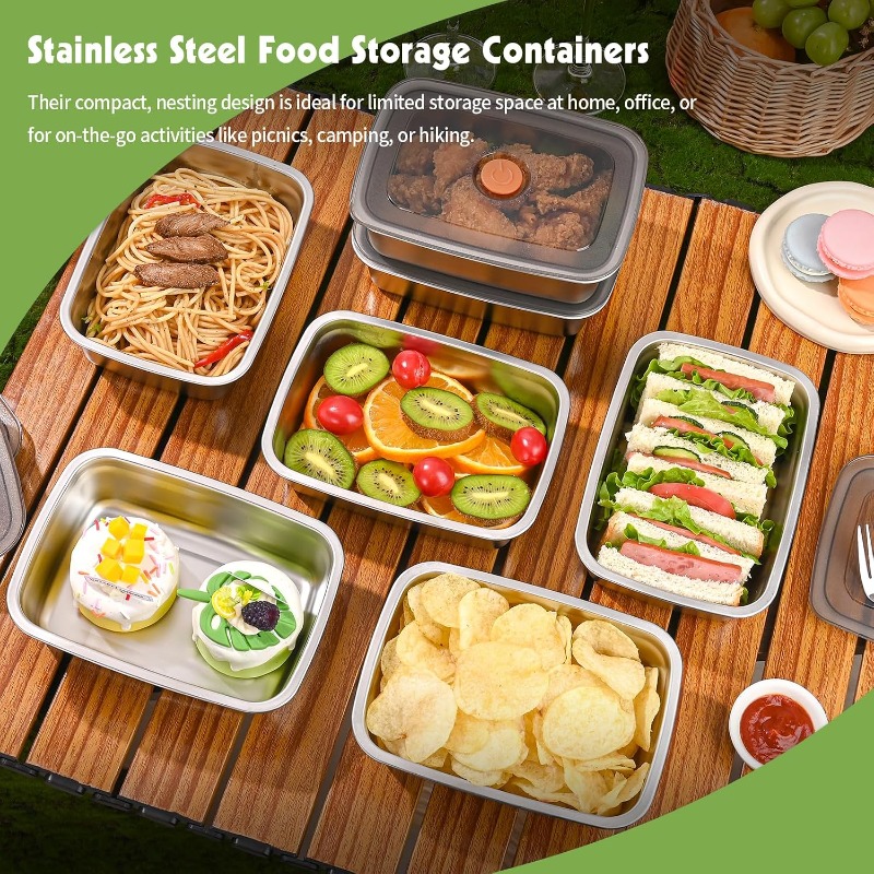 스테인리스 스틸 대용량 밀폐형 도시락통, 캠핑용 냉장고 - Xxl Food Storage Container 리뷰 및 가격