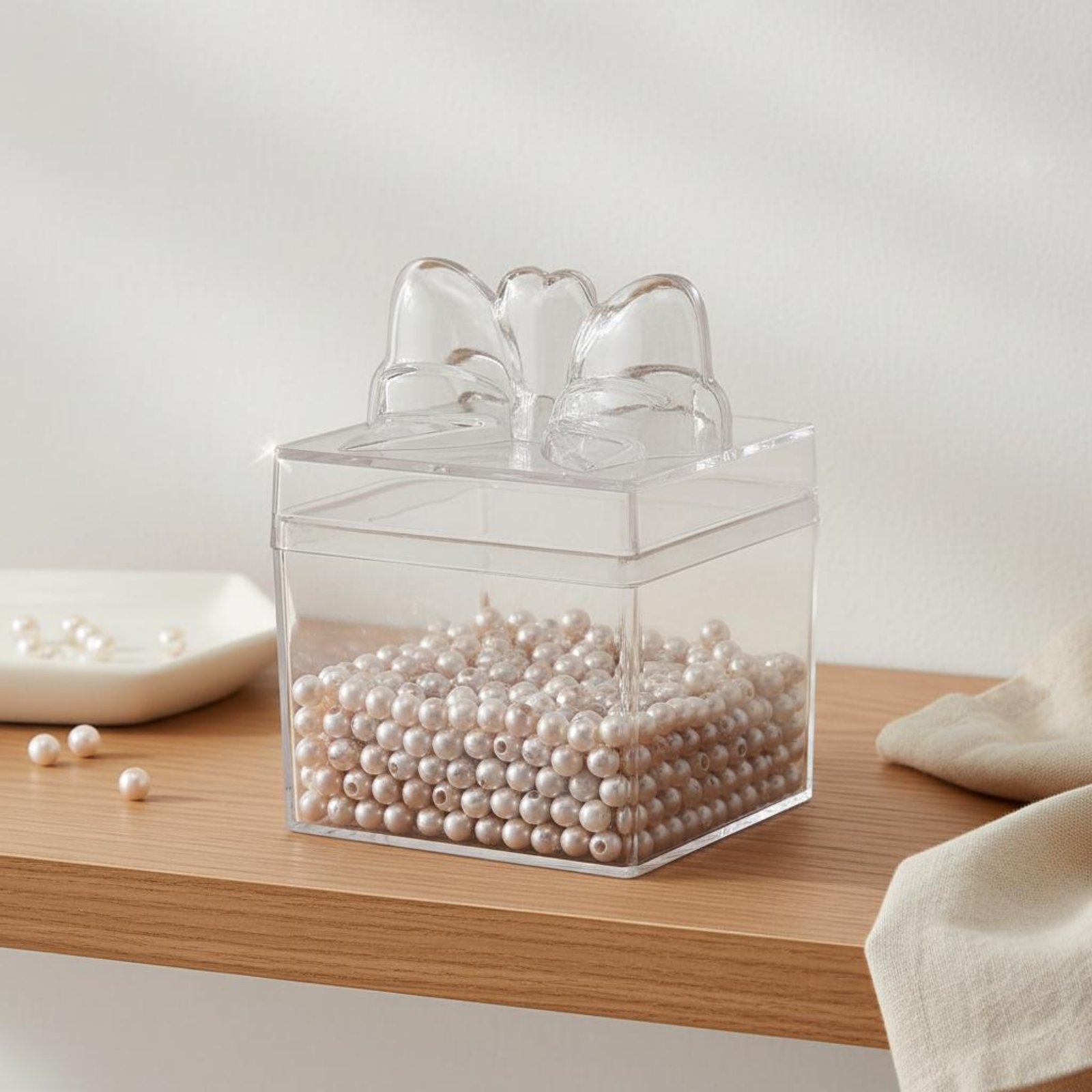 투명 플라스틱 사탕 상자 리본 포함 다용도 투명 사탕  - Food Storage Plastic 리뷰 및 가격