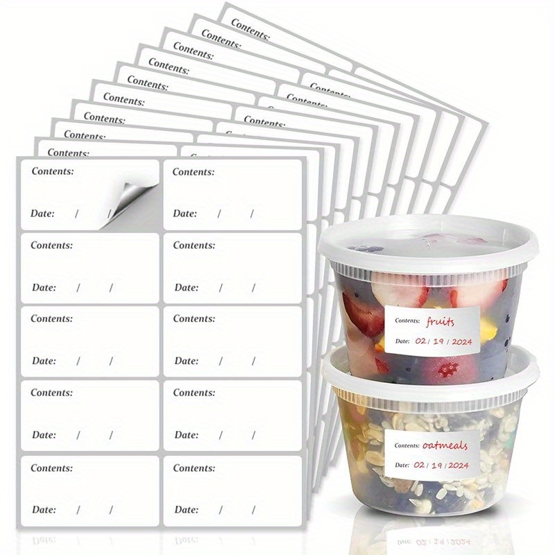 100% 방수 탈부착 가능한 냉동고 라벨——잔여물이 없 - Food Storage Notes 리뷰 및 가격