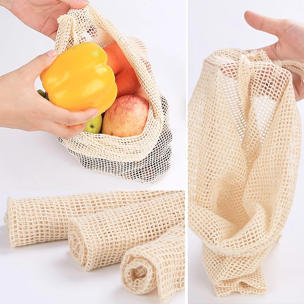 3 6 10 개 재사용 가능한 농산물 가방 세트 에코  - Produce Bag Reusable Mesh 리뷰 및 가격