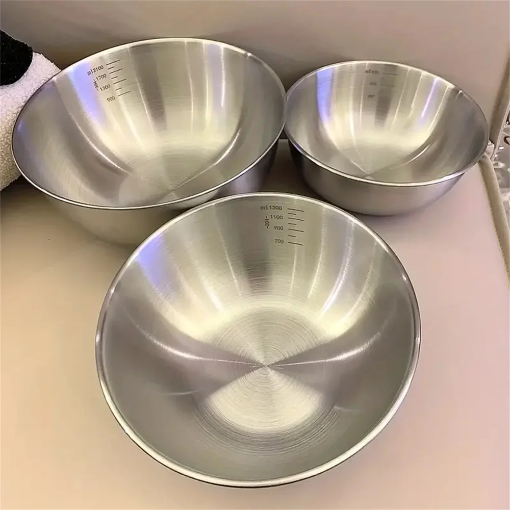 1-3개 스테인리스 스틸 볼 세트(계량 눈금 포함) - - Food Storage In Stainless Steel 리뷰 및 가격