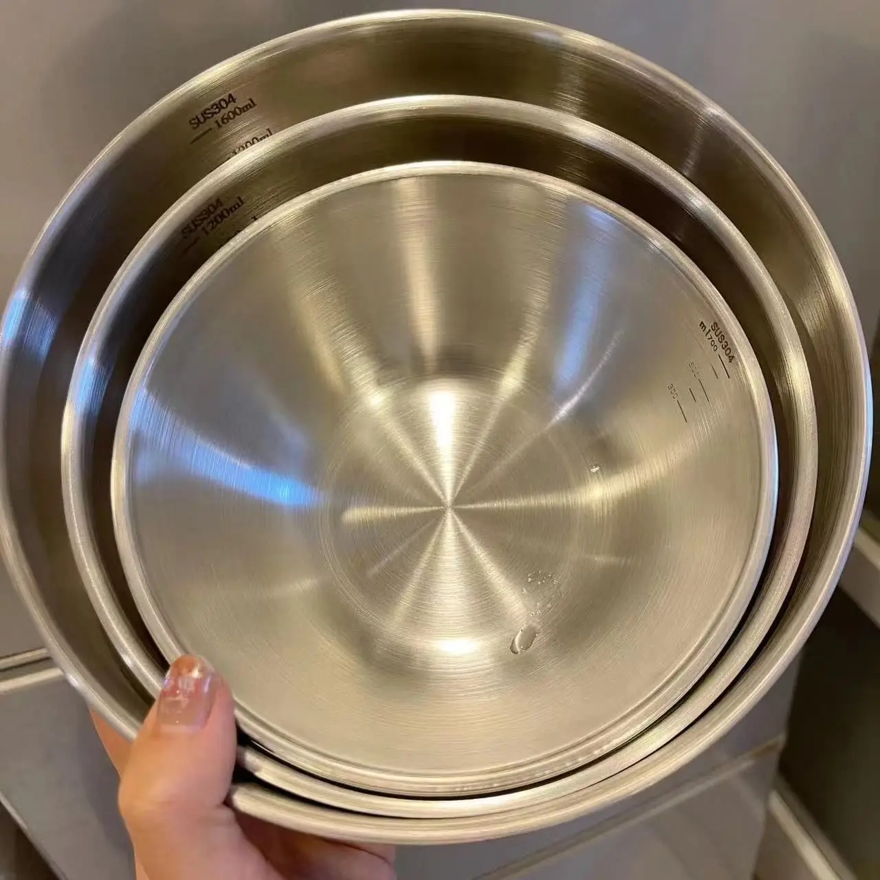1-3개 스테인리스 스틸 볼 세트(계량 눈금 포함) - - Food Storage In Stainless Steel 리뷰 및 가격