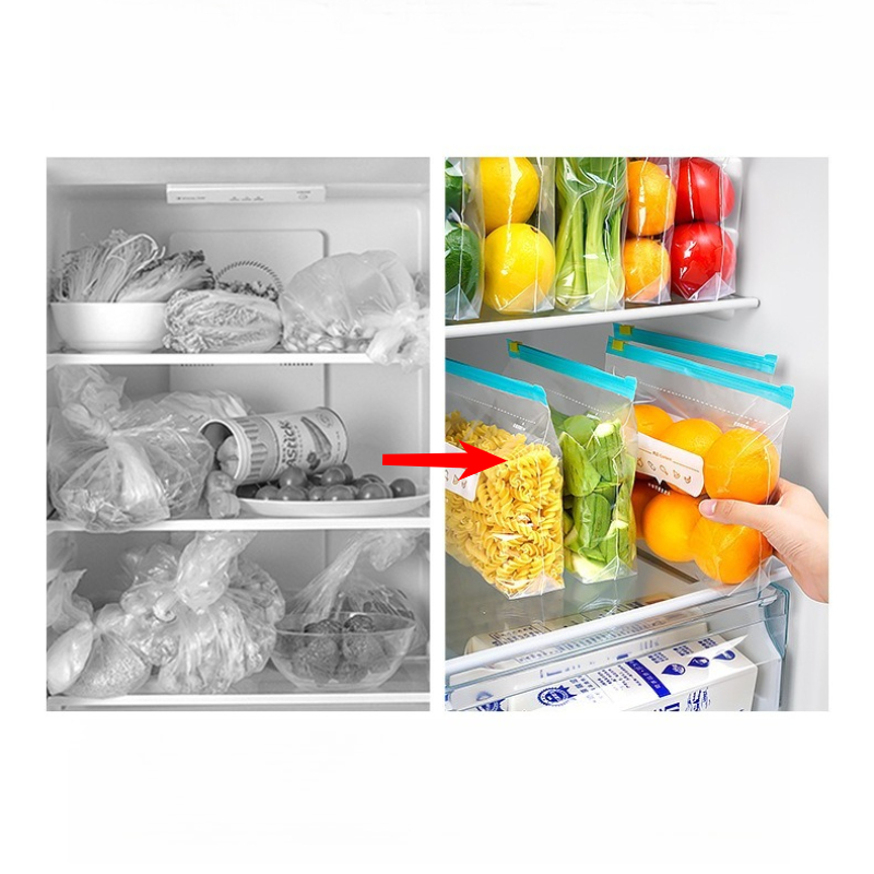 지퍼 잠금 식품 보관 가방, 냉장고용 두꺼운 냉동고 가 - Food Storage With Lock 리뷰 및 가격