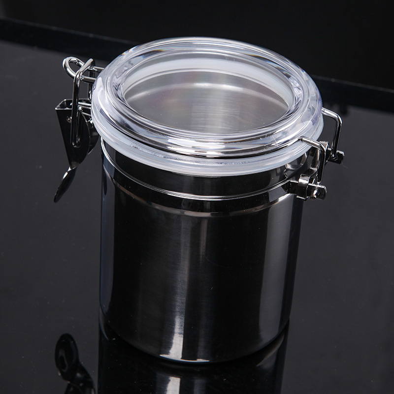 스테인리스 스틸 재질의 밀폐 용기로, 습도계 옵션을 제 - Food Storage In Stainless Steel 리뷰 및 가격