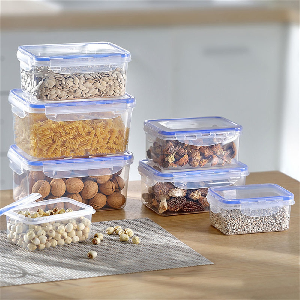 1/4팩 식품 보관 용기 투명 주방 정리함 뚜껑 포함  - Stackable Pantry Bin 리뷰 및 가격