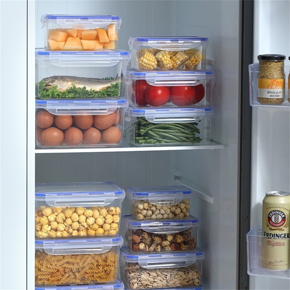 1/4팩 식품 보관 용기 투명 주방 정리함 뚜껑 포함  - Stackable Pantry Bin 리뷰 및 가격