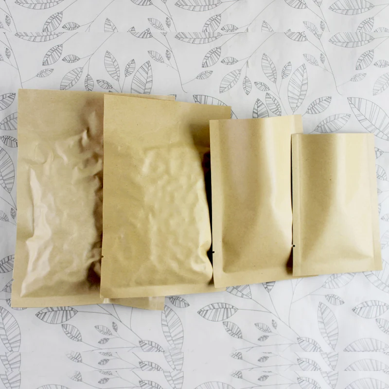 8*12cm 오픈 탑 브라운 크래프트 종이 알루미늄 호 - Food Storage In Mylar Bags 리뷰 및 가격