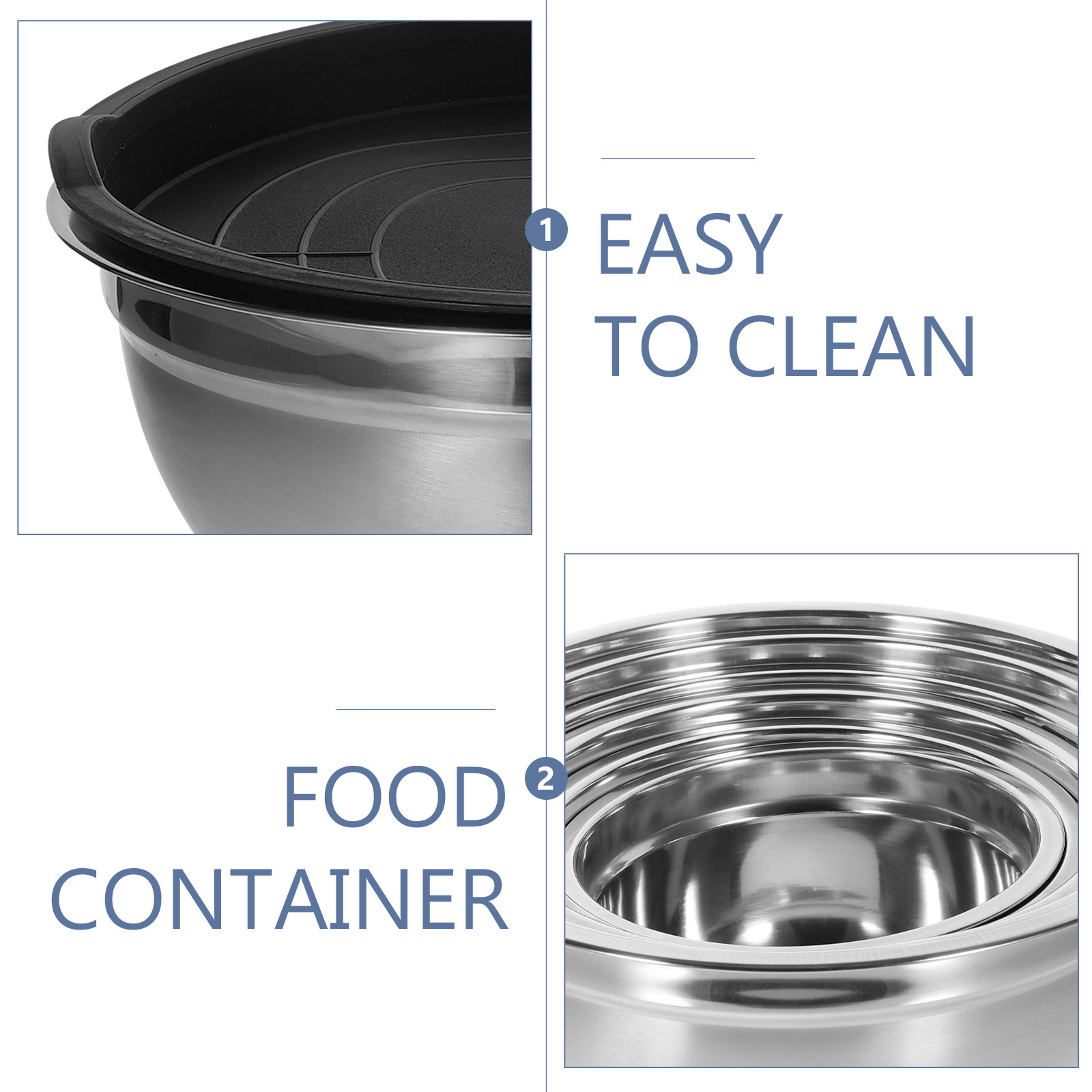 1세트, 쌓아서 보관 가능한 스테인리스 스틸 식품 용기 - Food Storage In Stainless Steel 리뷰 및 가격