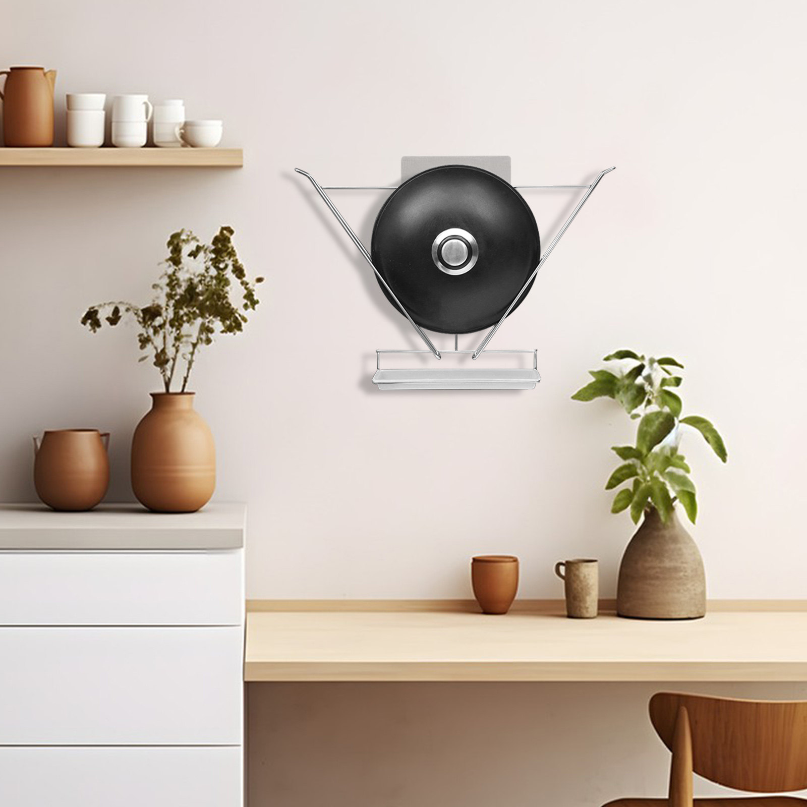 냄비 뚜껑 정리대, 드릴 작업 없이 접착식으로 벽에 부 - Food Storage In Stainless Steel 리뷰 및 가격