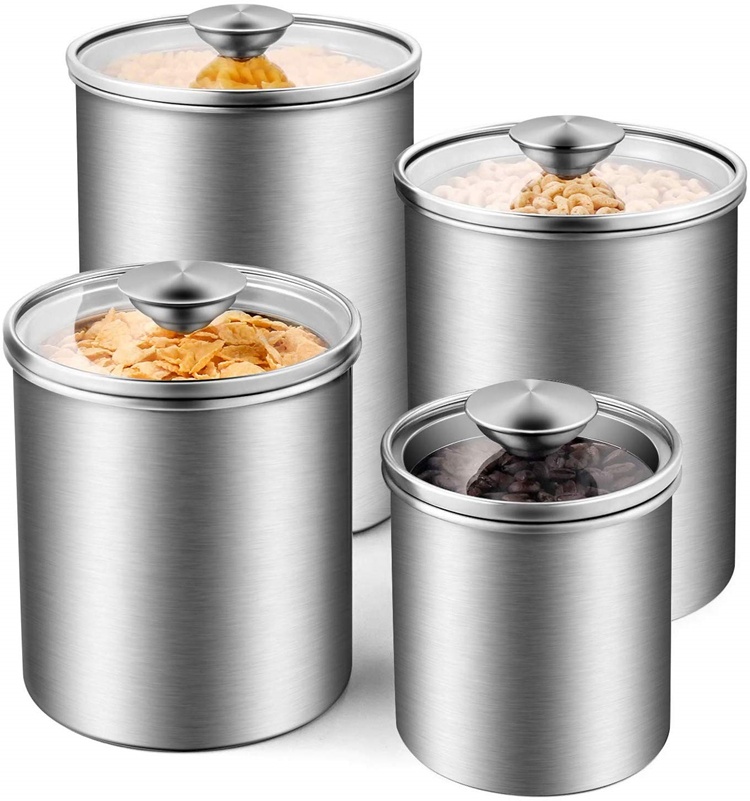 식품 보관 용기 차 커피 설탕 밀가루 밀폐형 주방 스테 - Food Storage In Stainless Steel 리뷰 및 가격