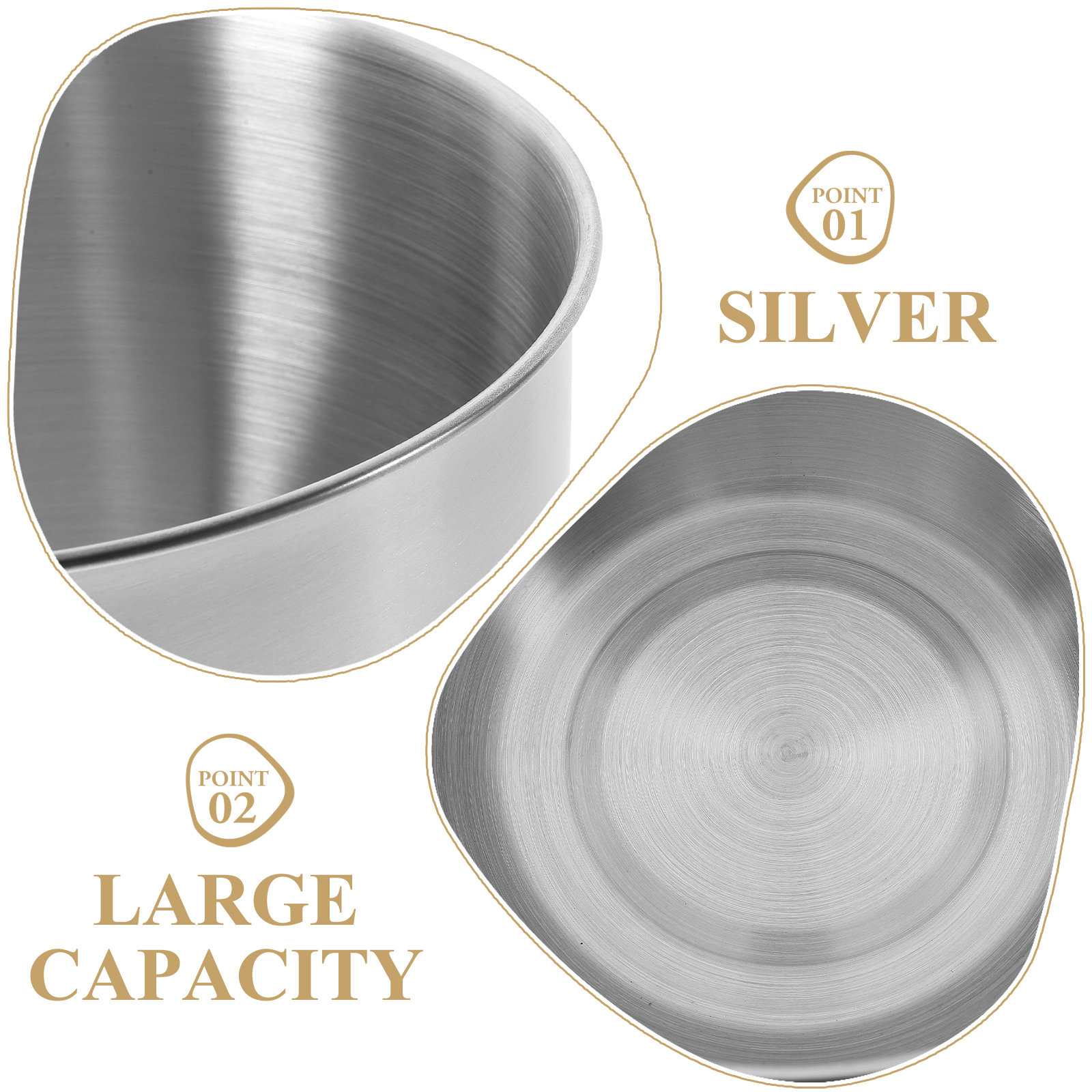 딥 스테인리스 스틸 믹싱볼 두꺼운 금속 키친 볼 베이킹 - Food Storage In Stainless Steel 리뷰 및 가격