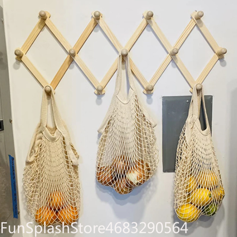 휴대용 접이식 면 메쉬 쇼핑백 재사용 가능한 속이 빈  - Produce Bag Reusable Mesh 리뷰 및 가격