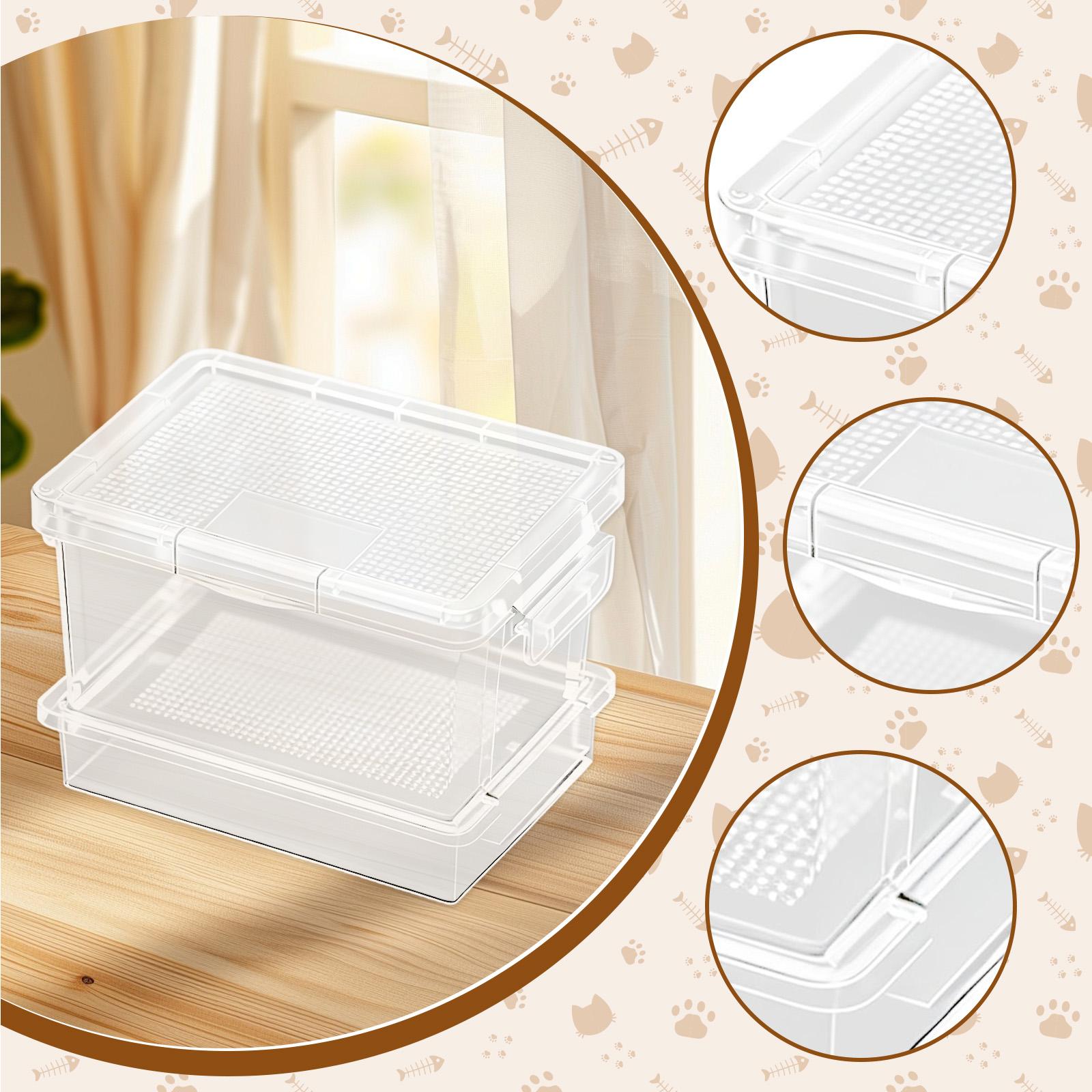 플라스틱 거북이 사료통, 파충류 사육 상자, 소형 동물 - Food Storage Plastic 리뷰 및 가격