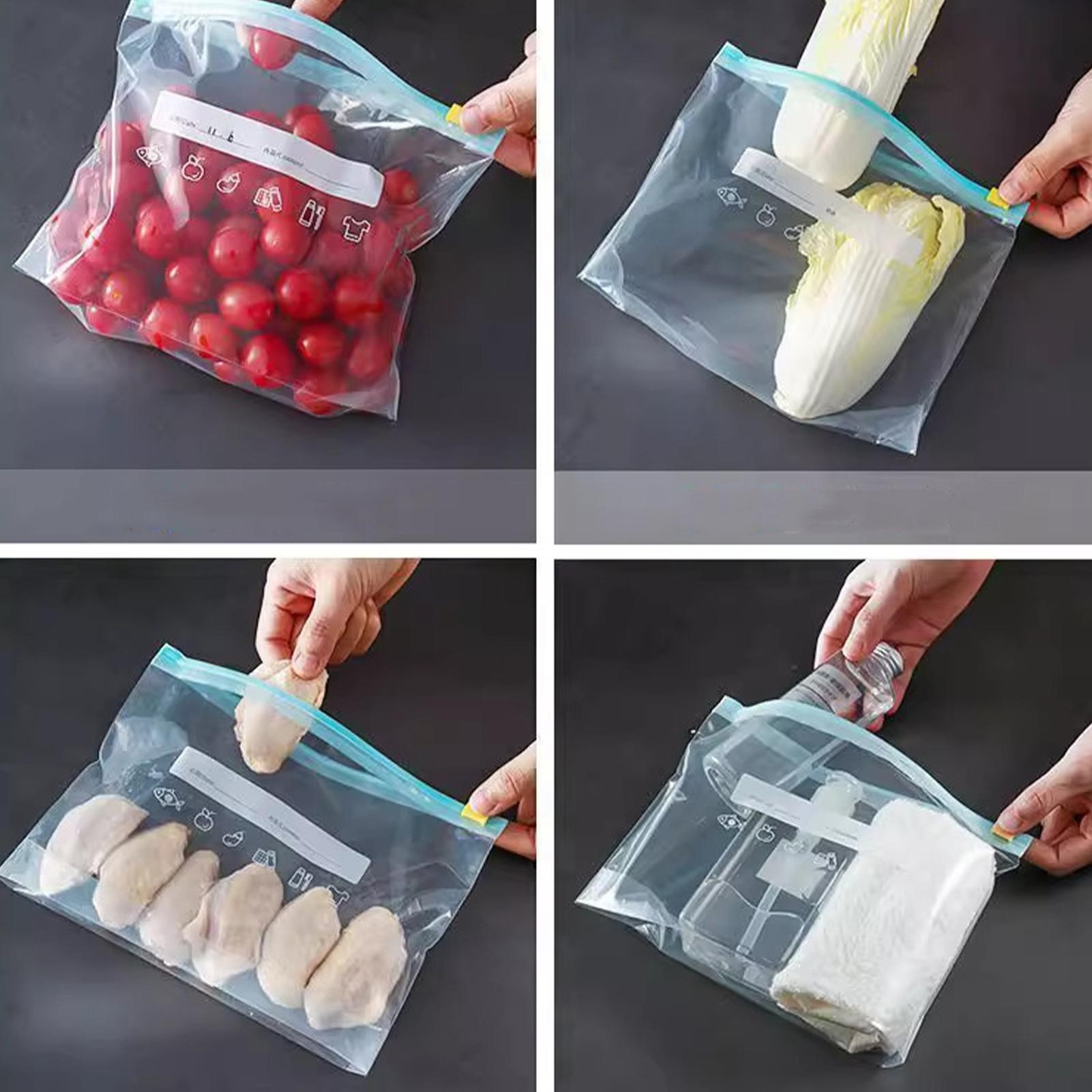 식품 저장 가방 15Pcs 식품 등급 저장 용기 누출  - Food Storage Zipper 리뷰 및 가격